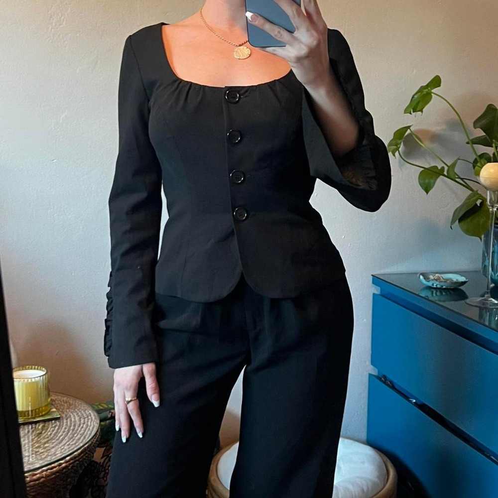 Trina turk black blazer